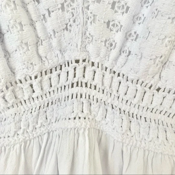 | crochet backless tie halter beach summer cover up dress | - Picture 7 of 10